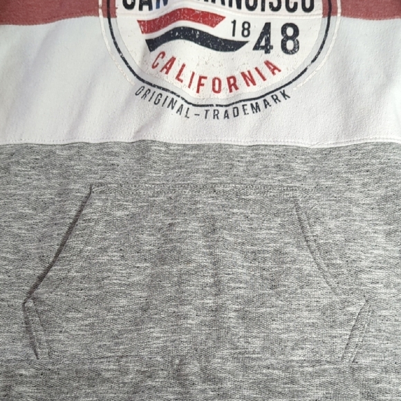 Pink, Grey  and White Colorblock Hoodie San Francisco... Amazing Hoodie... - Picture 5 of 14